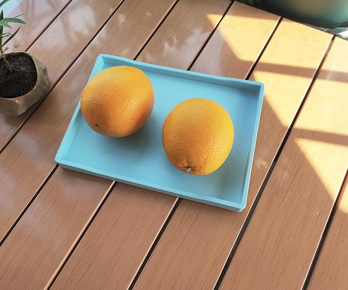 Small Blue Mini Serving Tray for Serving Accessory, Perfume or Display Use. - Image 4