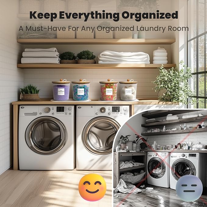 2 Pack Laundry Pods Container, Laundry Room Organization and Storage Jars - Image 5