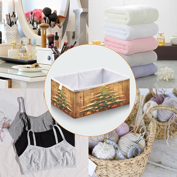 senya Large Storage Bins Christmas Tree Collapsible Foldable Storage Cubes - Image 5