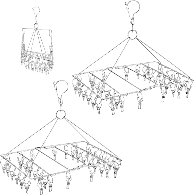 Folding Clothes Drying Hanger by WudTus