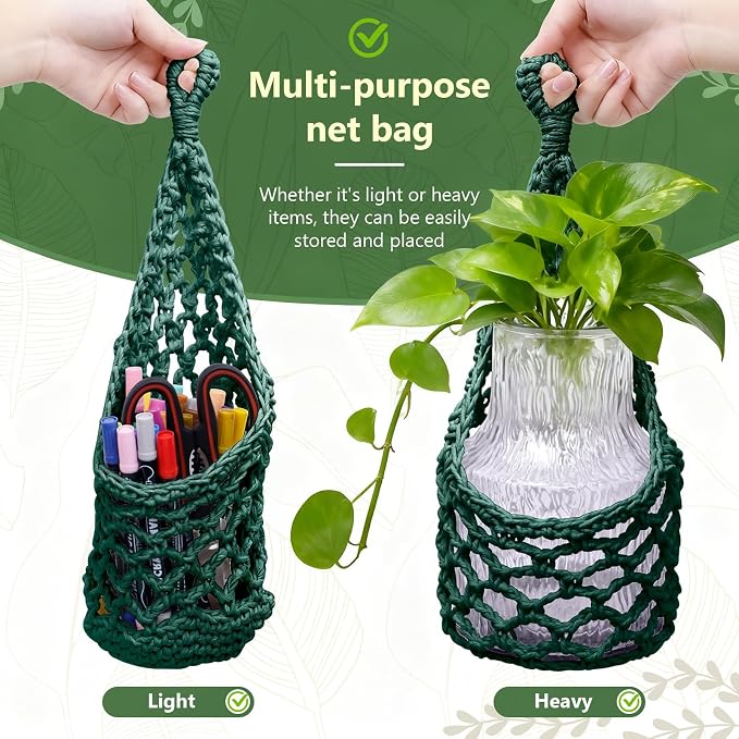 Macrame Wall Plant Hanger, Hanging Planter Basket Holder, Wall Planters - Image 2