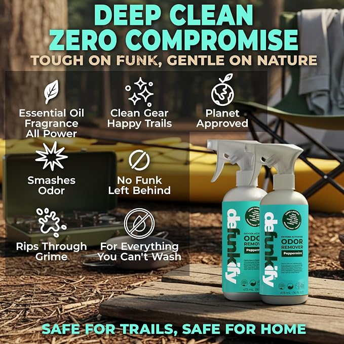 Fabric Freshener Spray, 32oz. 'Peppermint' Odor Remover Spray. Shoe Deodorizer - Image 4