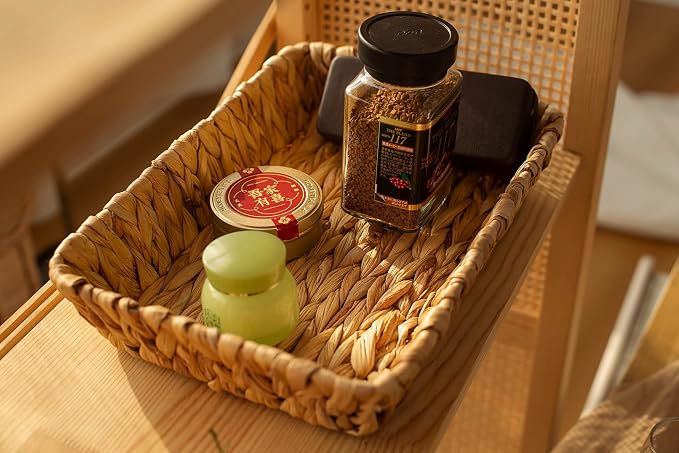 Hand-Woven Large Storage Baskets, Water Hyacinth Wicker Baskets - Image 7