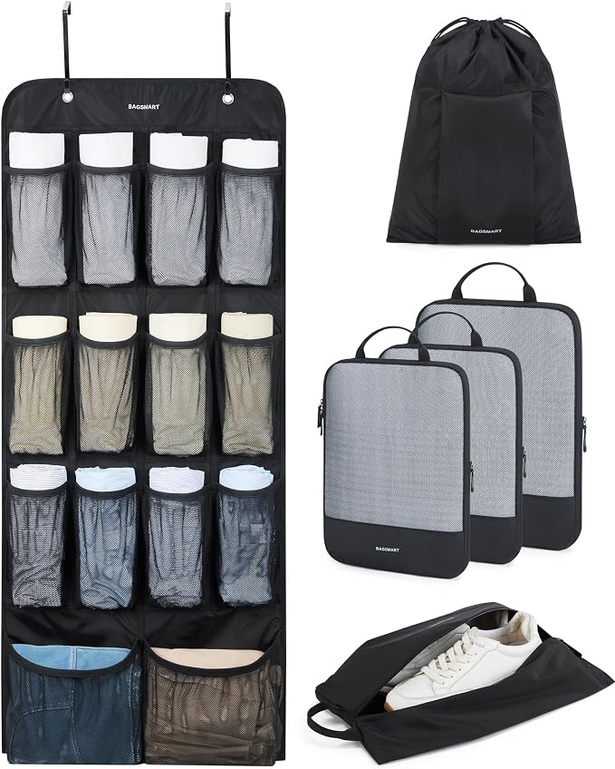 BAGSMART Hanging Compression Packing Cubes by BAGSMART