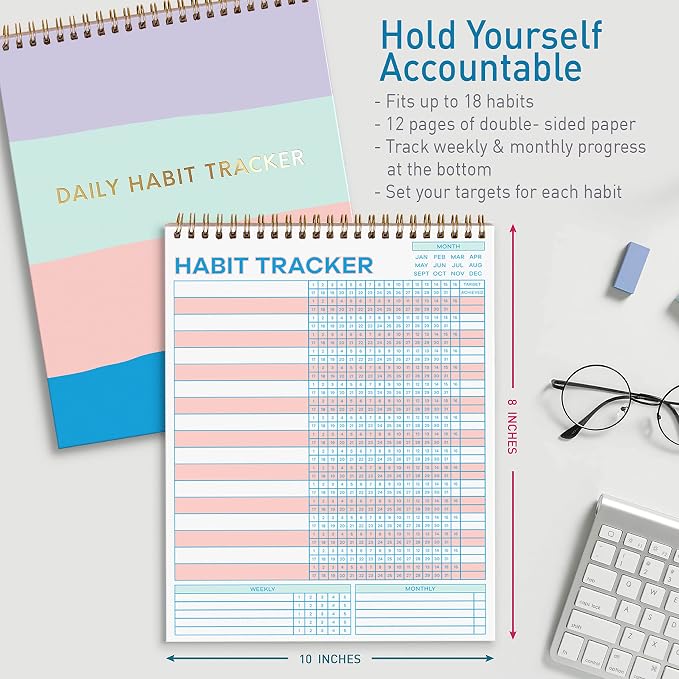 S&O Striped Habit Tracker Calendar - Image 2