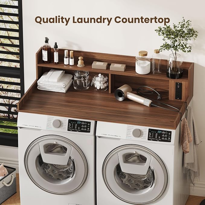 Upgraded 2-Tier Washer and Dryer Countertop - Image 5