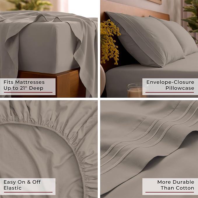 Mellanni California King Sheet Set - Image 5