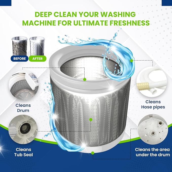 True Fresh 15 Washing Machine Cleaner Tablets & 24 Garbage Disposal Cleaner - Image 3