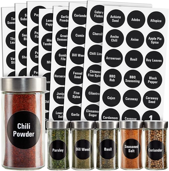 Talented Kitchen Spice Labels Stickers by TalentedKitchen