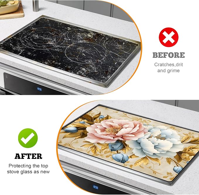 Multi-Design Stove Top Cover for Glass/Electric Stoves - Image 5
