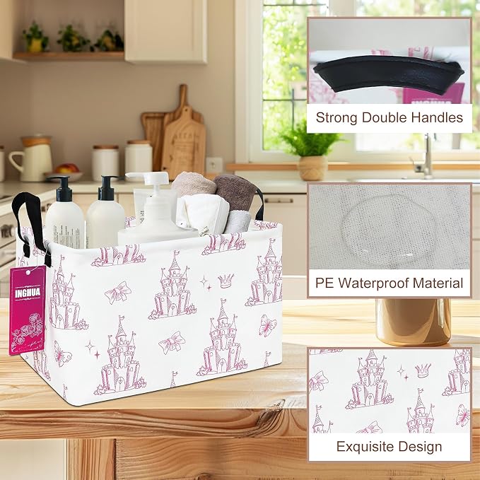 Rectangular Storage Basket Fabric Organizer Bin - Image 5