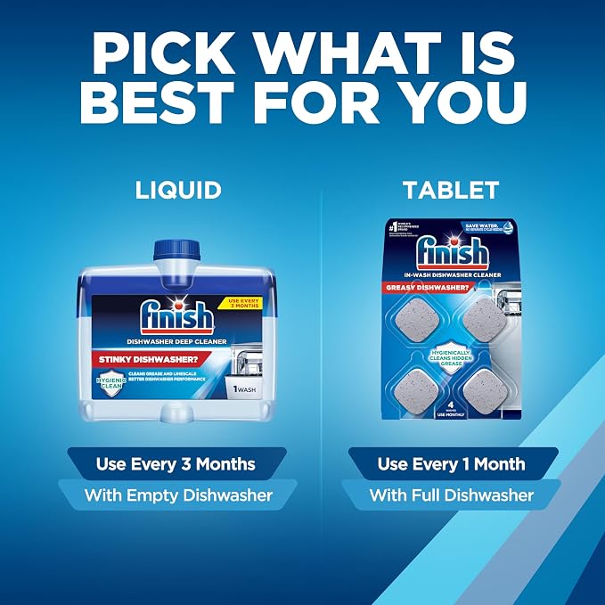 Finish Dishwasher Cleaner Tablets, Deep Cleans Hidden Grease & Grime, Fights - Image 7