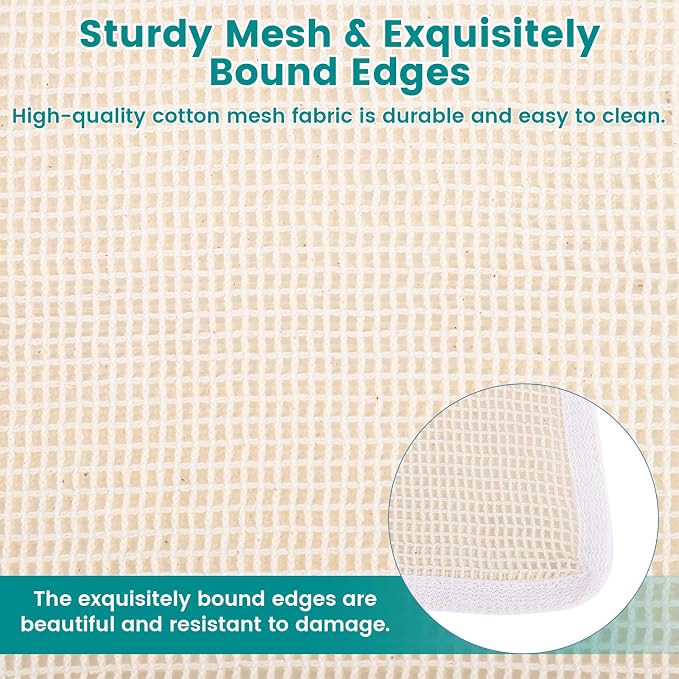 6Pcs Durable Cotton Mesh Laundry Bags - Image 4