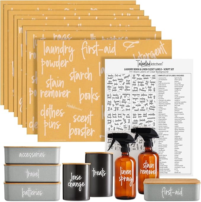 Talented Kitchen Laundry Room Organization Labels by TalentedKitchen