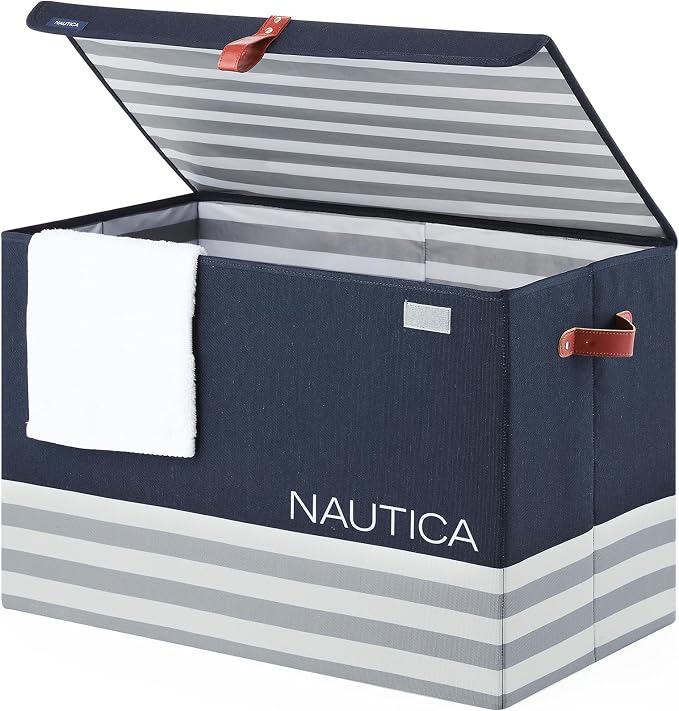 Nautica - Laundry Basket, Large Foldable Hamper & Storage Bin - Image 4