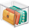 mDesign Plastic Closet Organizer Bin w/Pull Out Drawer by mDesign
