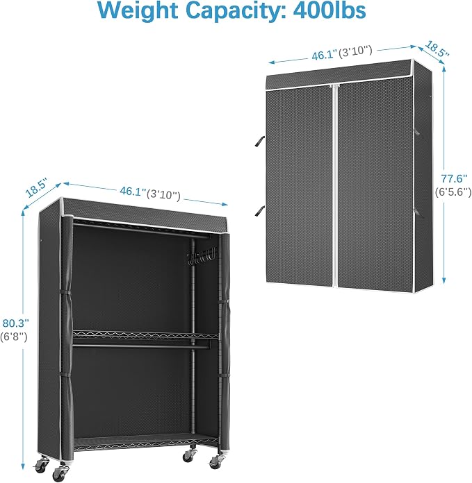 VIPEK R2C Plus Heavy Duty Rolling Garment Racks - Image 6
