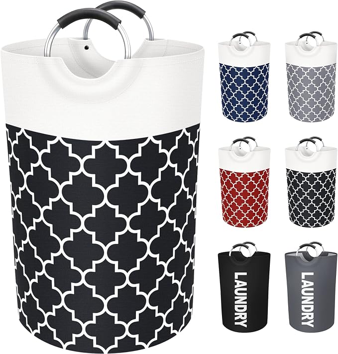 Large Laundry Basket Laundry Hamper Bag Washing Bin Clothes Bag Collapsible Tall by Fabspace