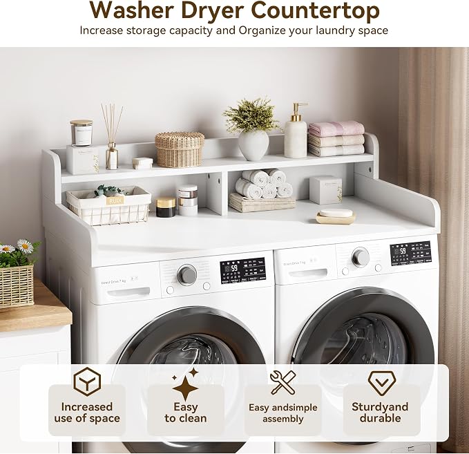 IDEALHOUSE 2-Tier Washer and Dryer Countertop - Image 4