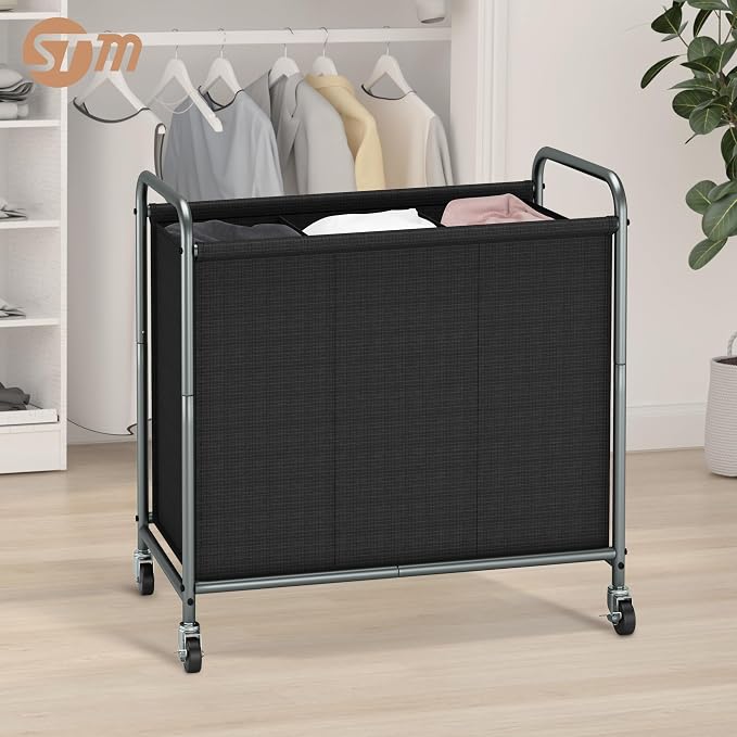 STORAGE MANIAC Rolling Laundry Hamper, 165L Laundry Basket - Image 6