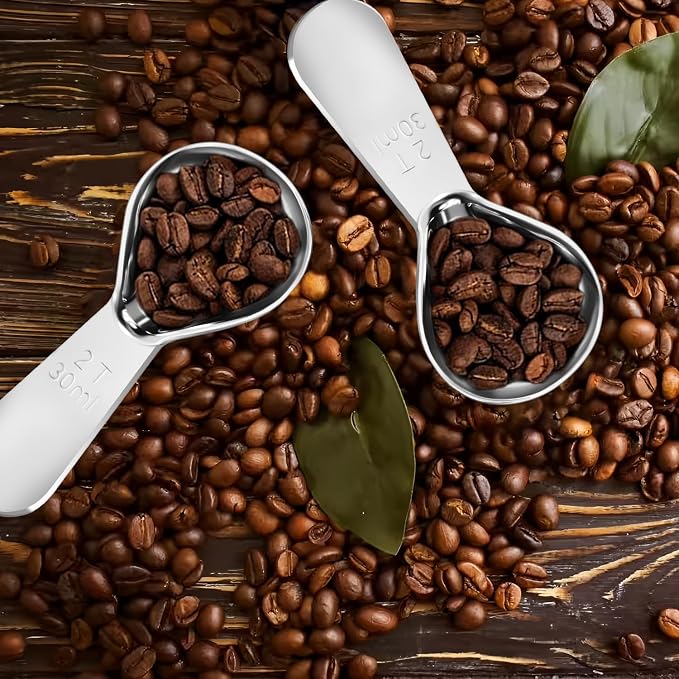 Stainless Steel Coffee Scoop Set - Image 4