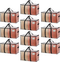 VENO 10 Pack Clear Storage Moving Bags, Heavy Duty Storage Bins by Veno
