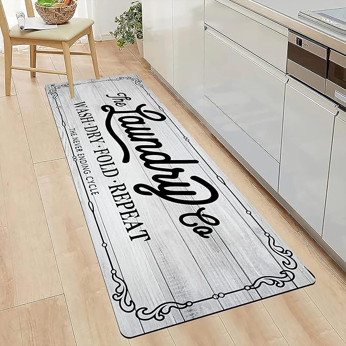 Pauwer Farmhouse Kitchen Rug, Non Slip, Machine Made - Image 2
