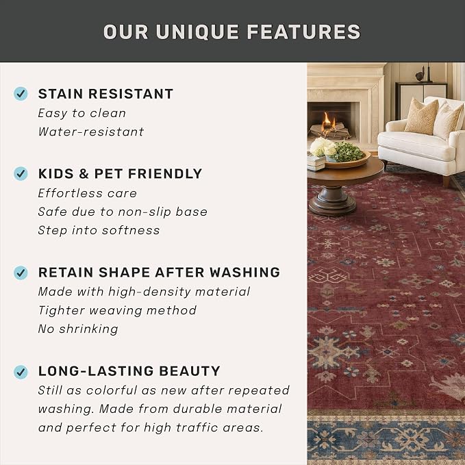 Washable 3x4 Rugs for Entryway - Image 7