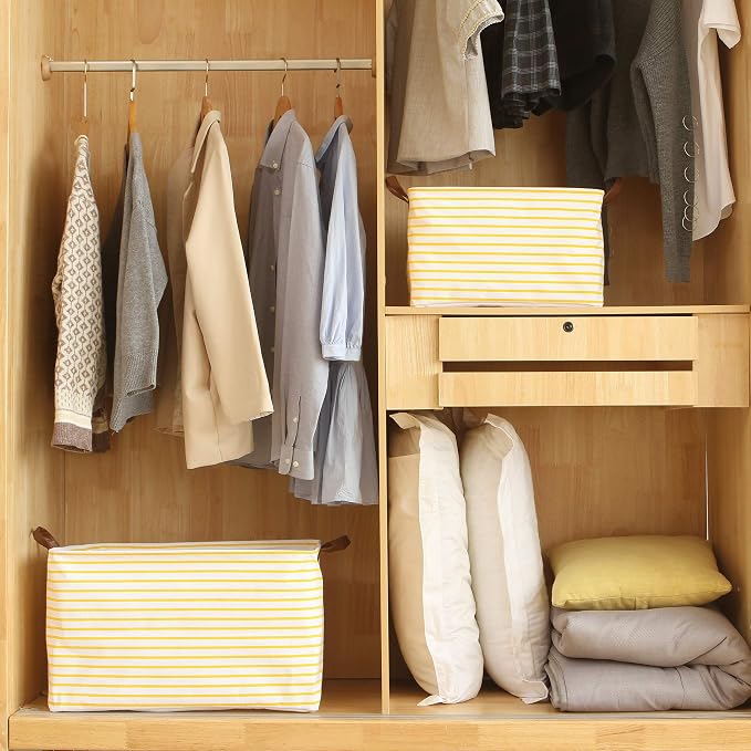 Hinwo 70L Extra Large Storage Bins, Closet Organizers and Storage, Foldable - Image 3