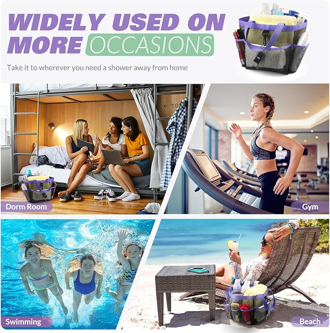 Mesh Shower Caddy Portable for College Dorm Room Essentials - Image 7
