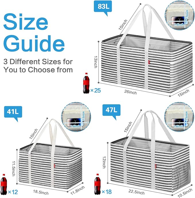 LHZK 2 Pack Utility Tote Bag - Image 4