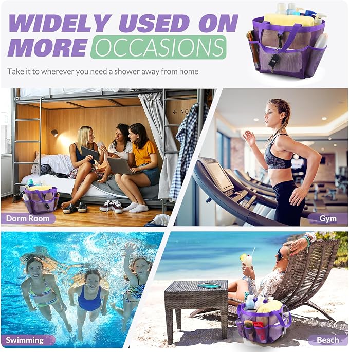 Mesh Shower Caddy Portable for College Dorm Room Essentials - Image 7