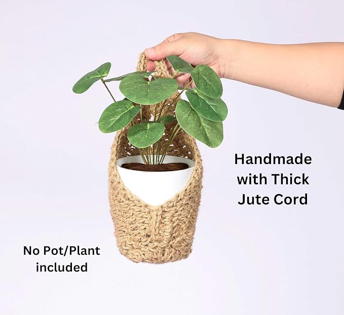 2 Pack 4 inch Hanging Orchid Basket, Hanging Orchid Planter | Macrame Wall - Image 9