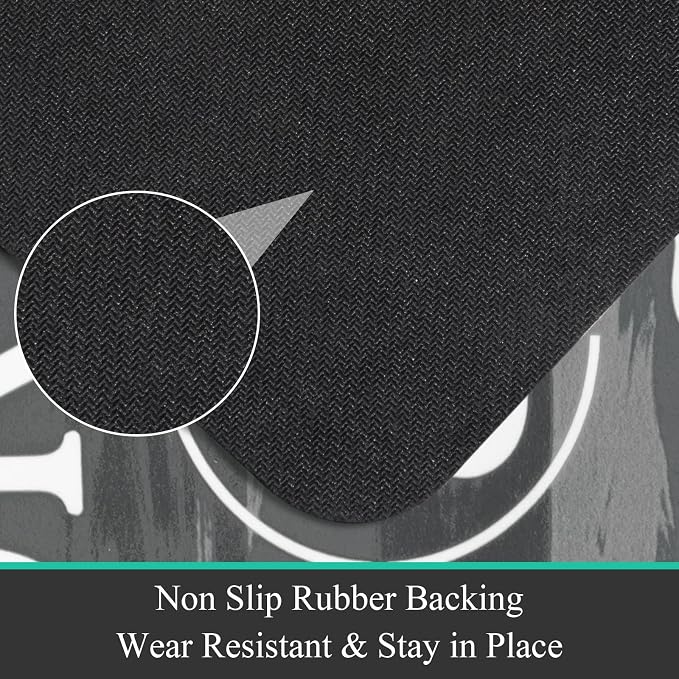 Pauwer Laundry Room Rug Runner 20"x60" Waterproof Rubber Laundry Mat Non Slip - Image 6