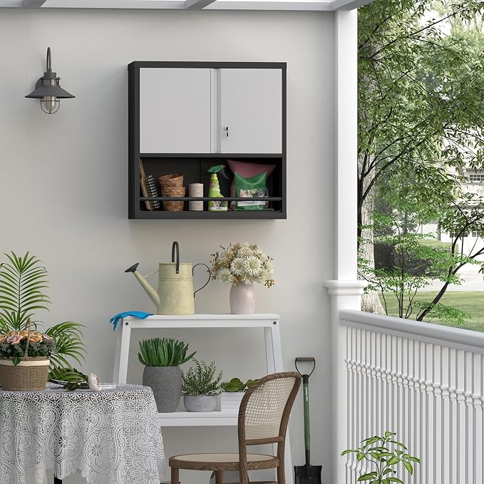 Locking Cabinet, Metal Garage Storage Cabinets - Image 5