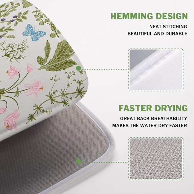 Kawani Wild Flowers Plant Dish Drying Mats - Image 4
