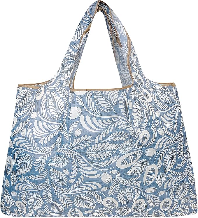 allydrew Large Foldable Tote Nylon Reusable Grocery Bags - Image 3