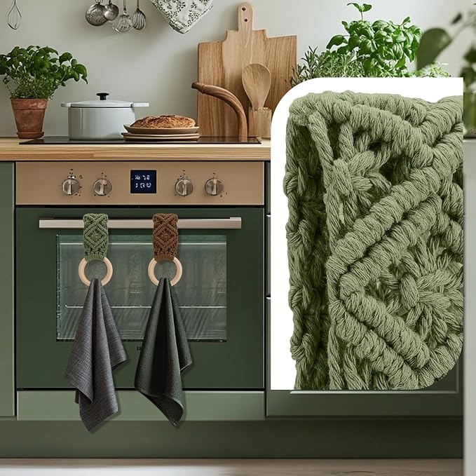 Tioncy 4 Pcs Kitchen Dish Towel Holder Mother's Day Gift - Image 3