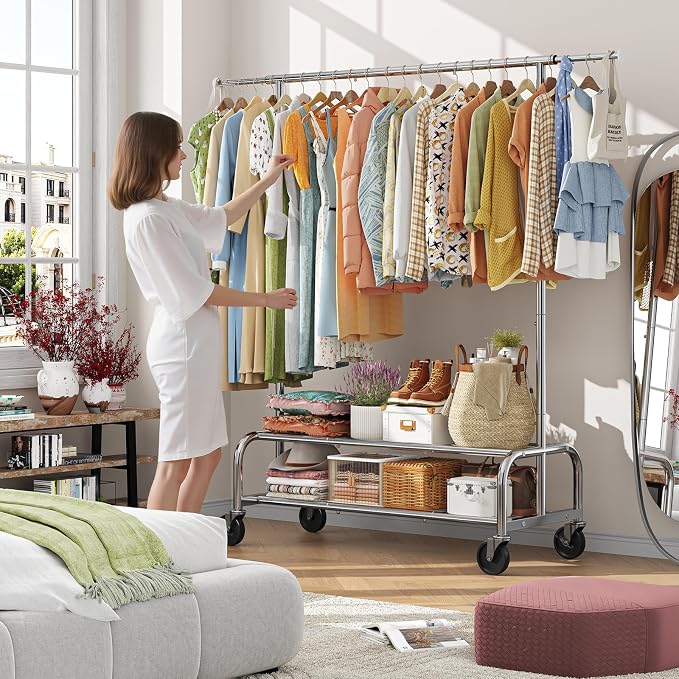 Simple Trending Heavy Duty Clothes Clothing Rack - Image 6