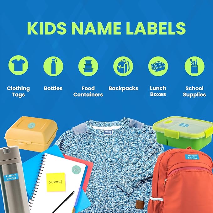 120-ct Personalized Waterproof Name Labels – 3-Line Custom Stick-On Tags - Image 5