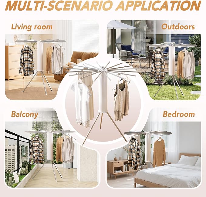 Tripod Clothes Drying Rack, Space Saving Laundry Drying Rack, Drying Rack - Image 4