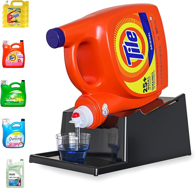 Skywin TidyFriend No-Spill Liquid Laundry Detergent Dispenser Holder, Laundry by Skywin