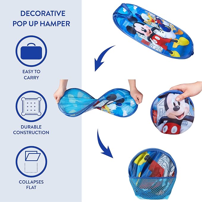 Mickey Mouse Pop Up Laundry Hamper - Image 2