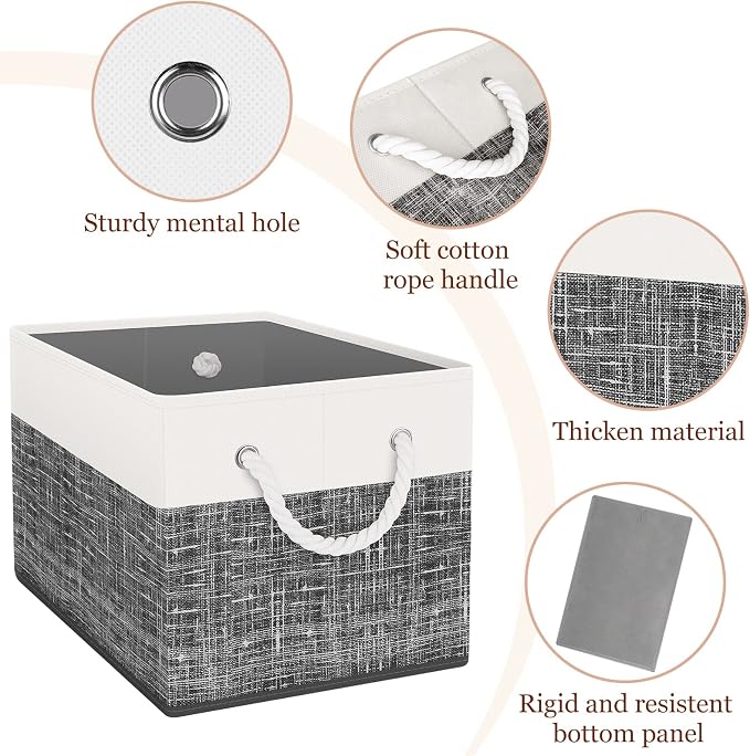Storage Bin, Collapsible Storage Basket - Image 3