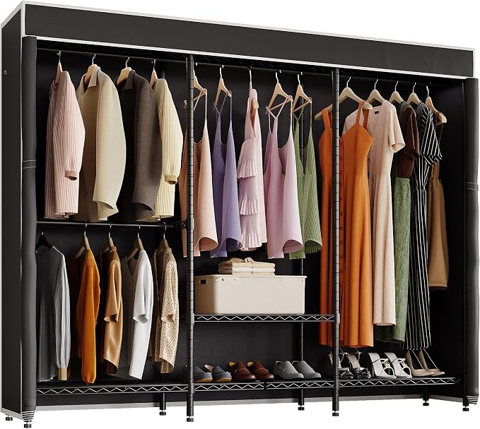 H8 Garment Rack with Cover, Portable Closet - Image 8