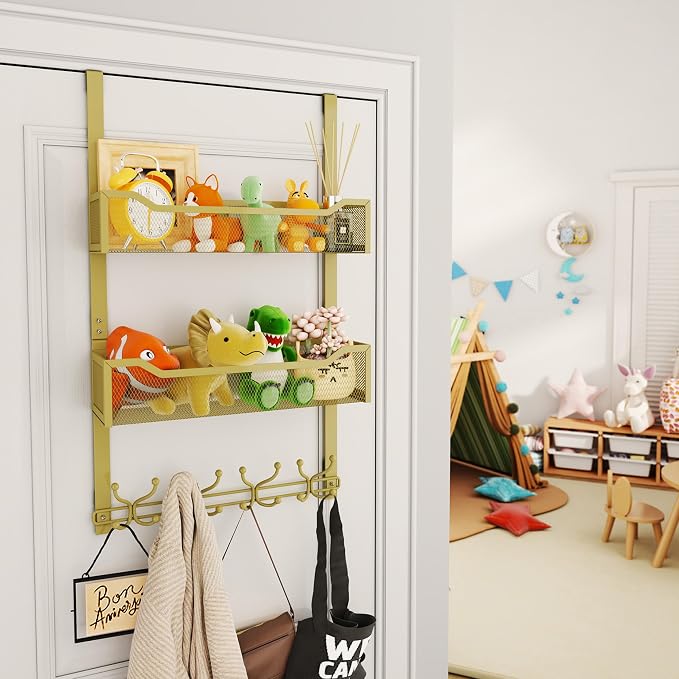 SWTYMIKI Over The Door Hooks Organizer - Image 6