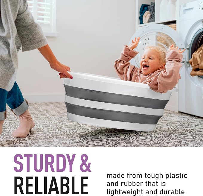 Collapsible Laundry Basket Holder, Clothing Storage, Picnic Collapsible Bin - Image 6