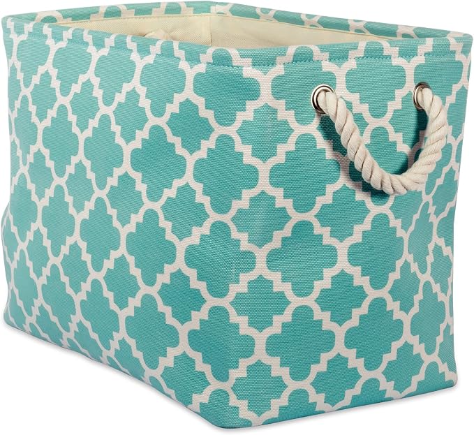DII Polyester Container with Handles, Lattice Storage Bin by DII
