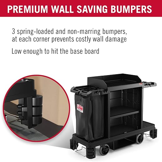 Suncast Commercial Standard Housekeeping Cart - Image 7