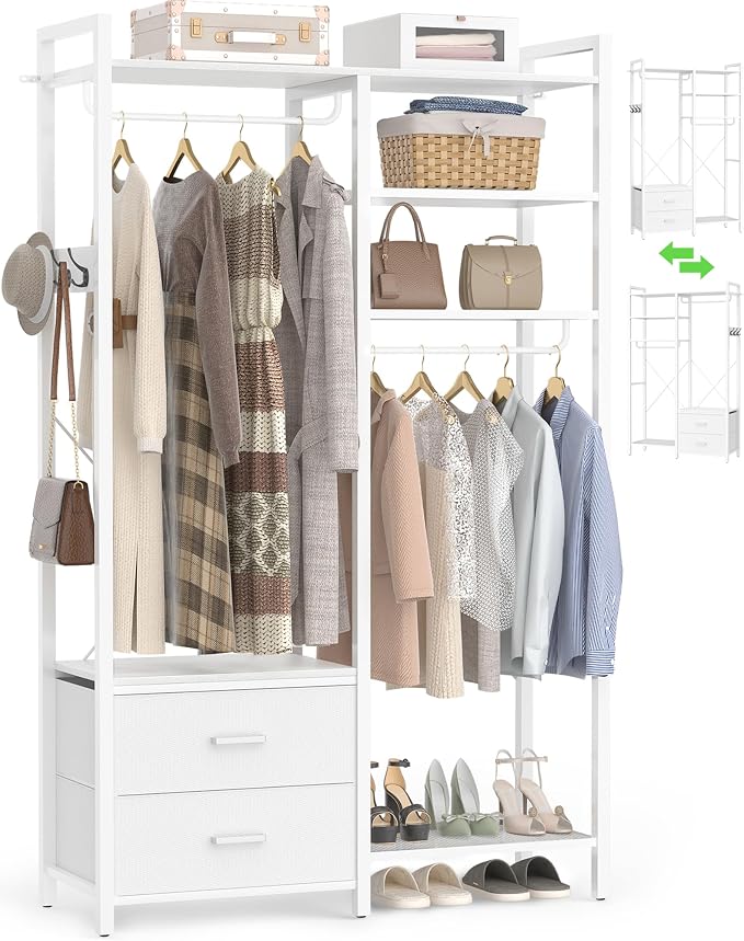 78.7'' Clothes Rack for Hanging Clothes by Besiost
